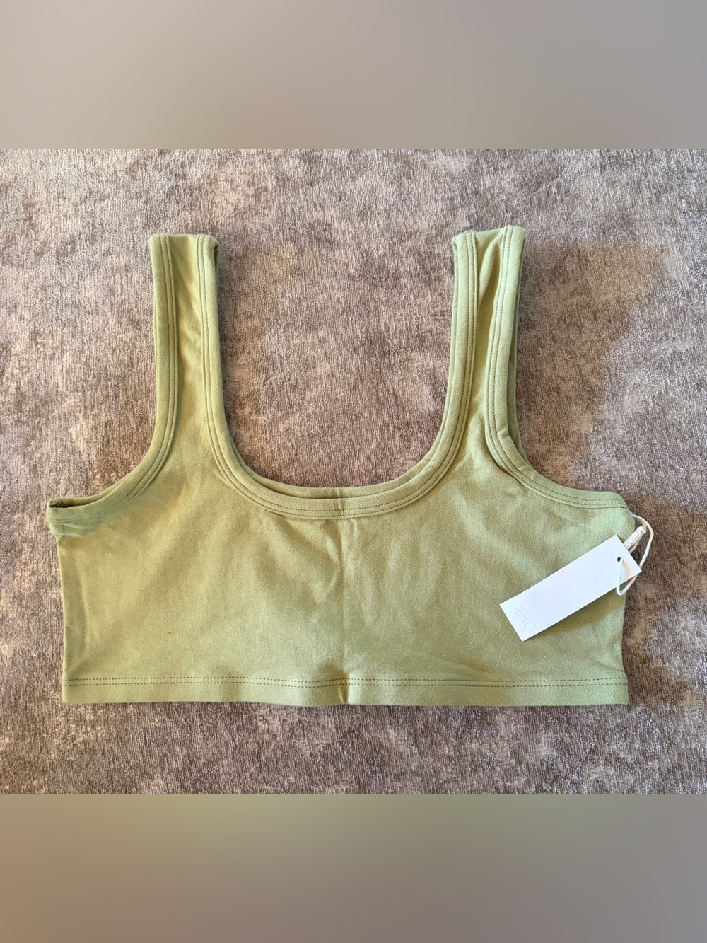 ARQ Wide-Strip Bra in Pistachio - Picture 4 of 6